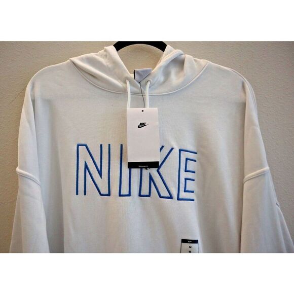 Nike FJ4915-121 Women's Sz Medium Summit White Oversized Pullover Hoodie - Picture 3 of 13